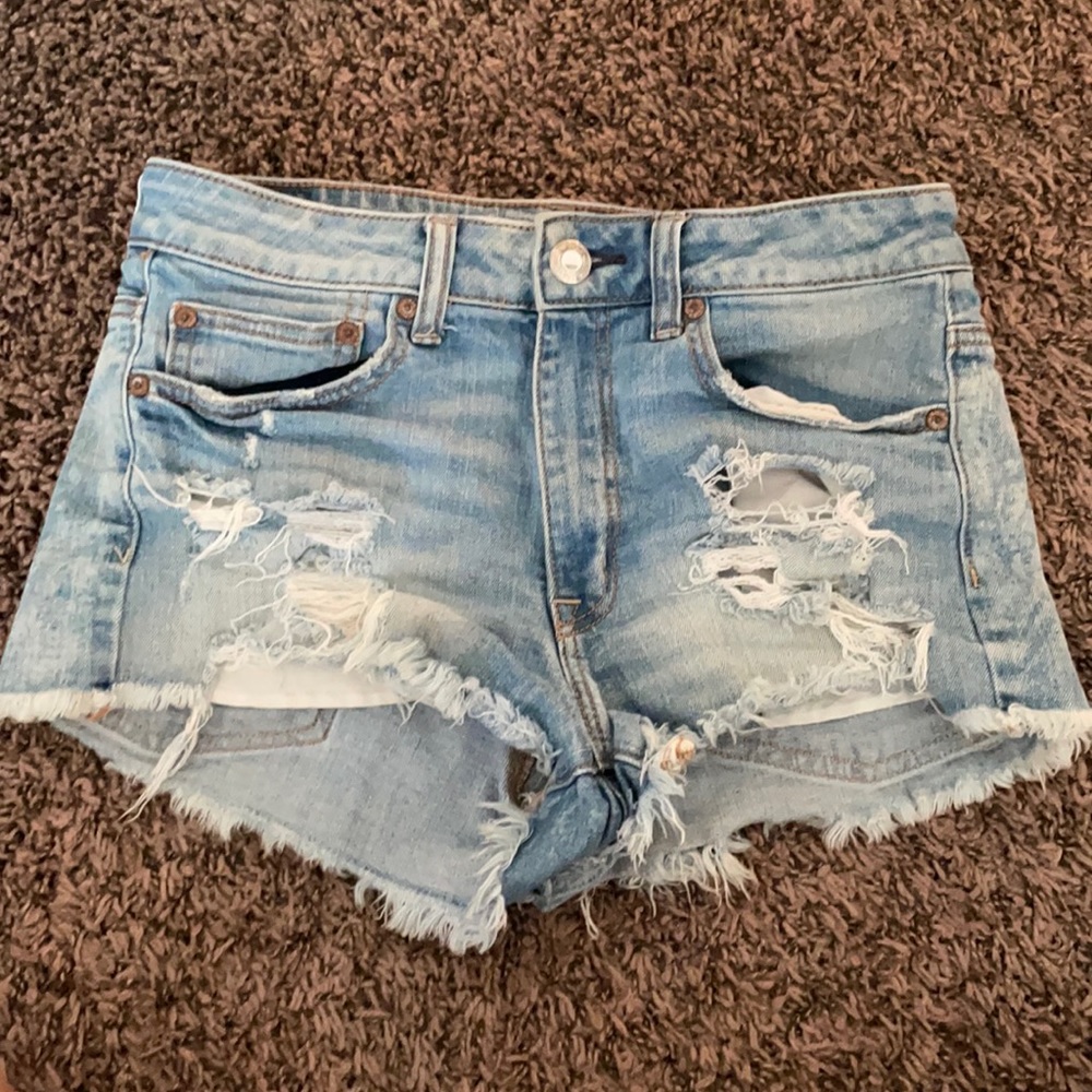 AE outfitters hi-rise festival shorts.